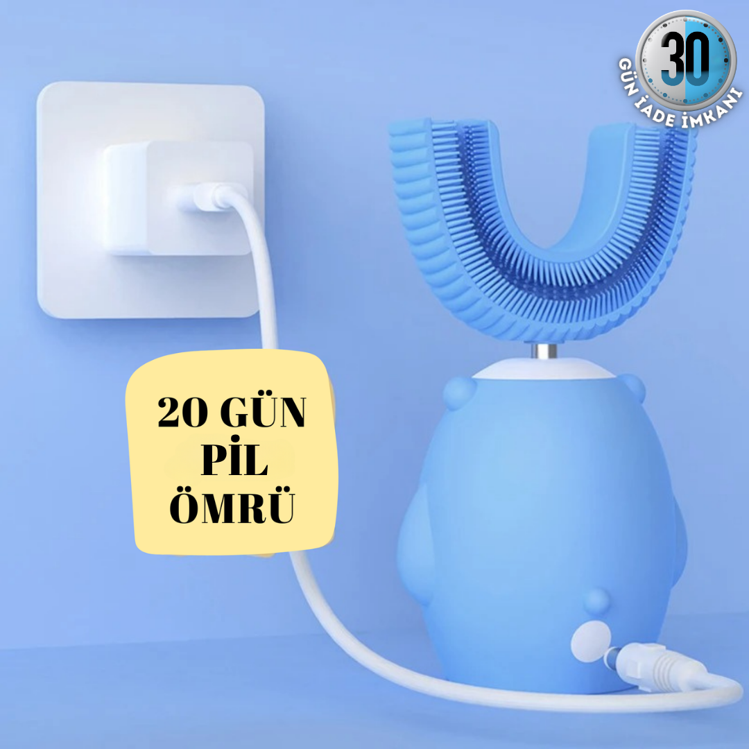 Pratikone U Şeklinde Şarjlı Çocuk Diş Fırçası 