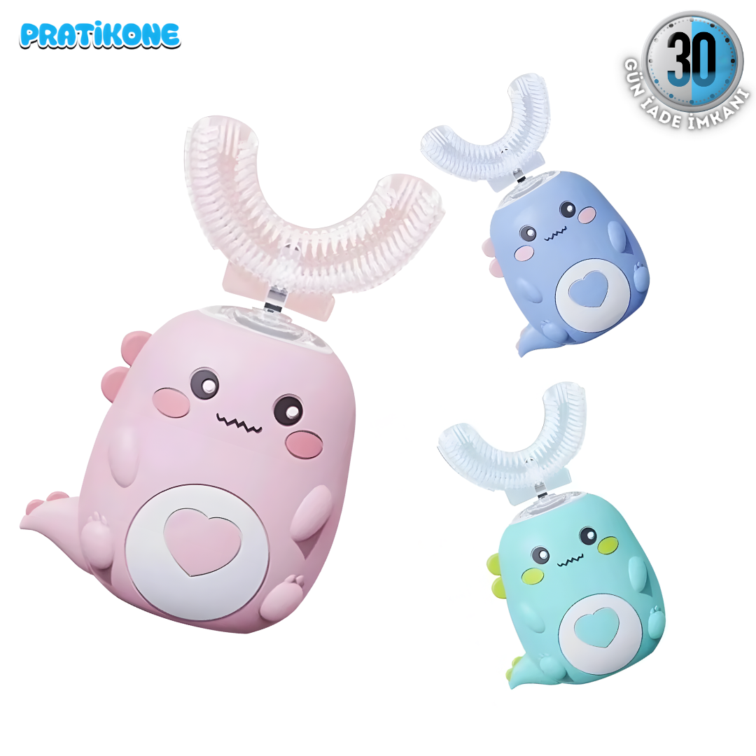 Pratikone U Şeklinde Şarjlı Çocuk Diş Fırçası 